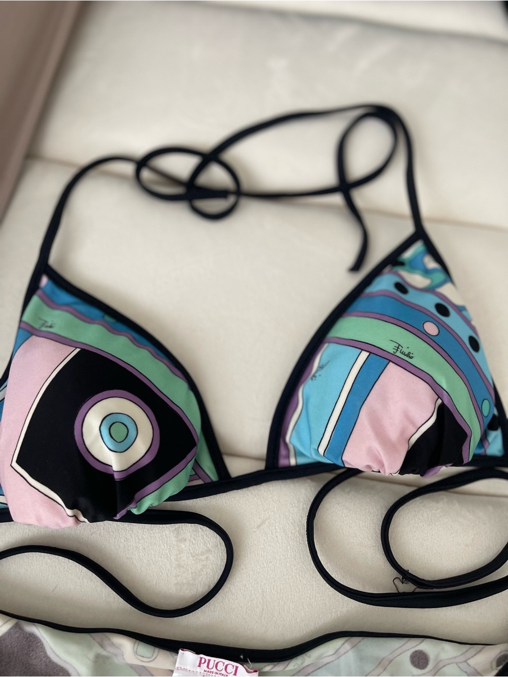 Emilio Pucci Multicolor Triangle Bikini - Picture 2 of 7